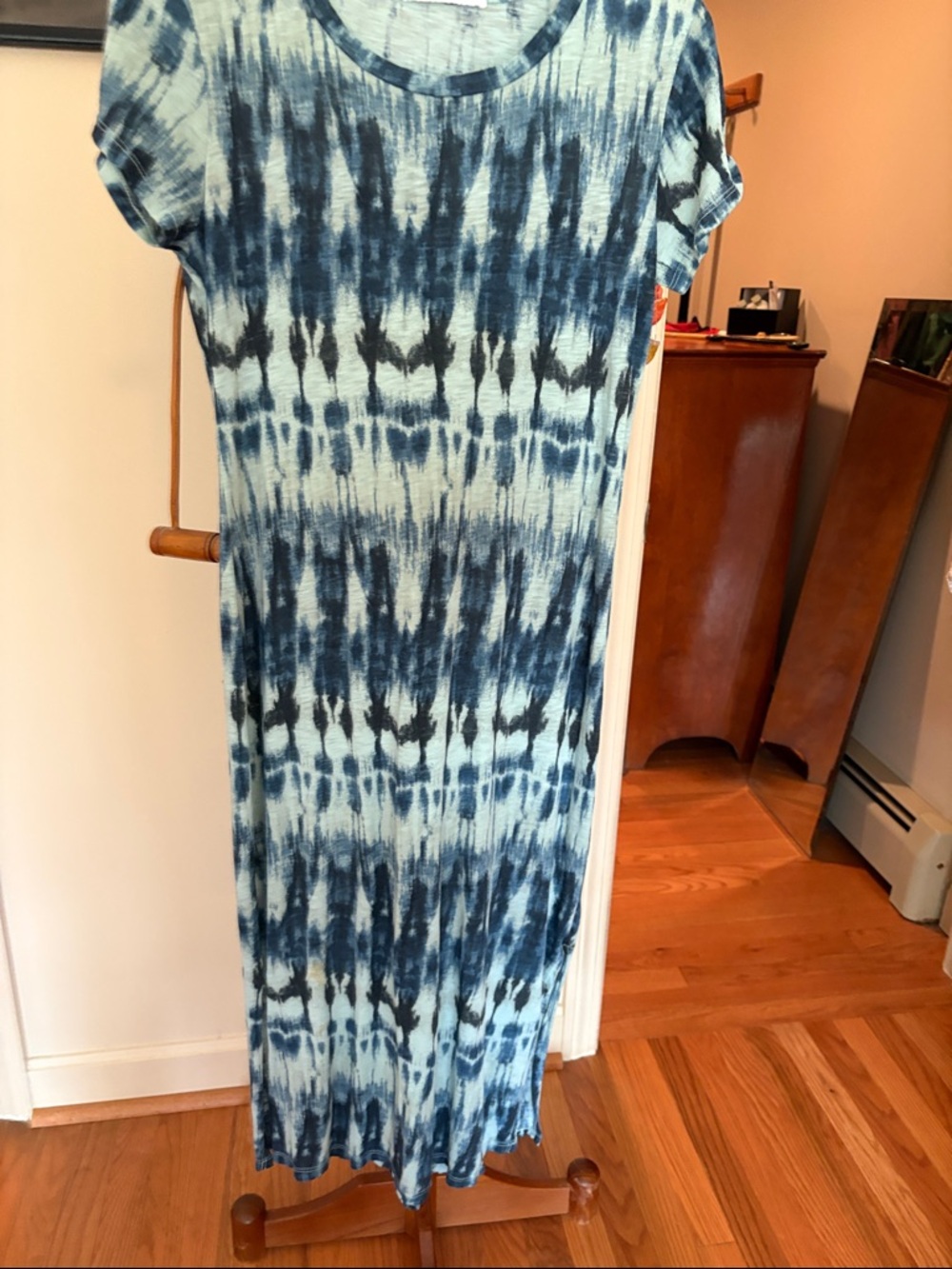 Stateside Blue Tie-Dye Maxi Dress
